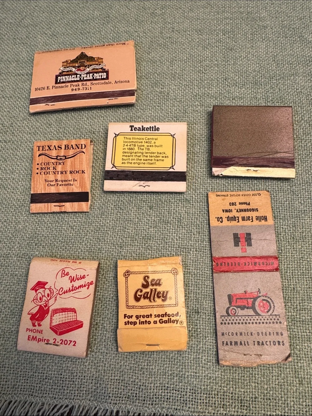 DIY Project. -Vintage Matchbook Lot with five additional matchbooks free 🆓